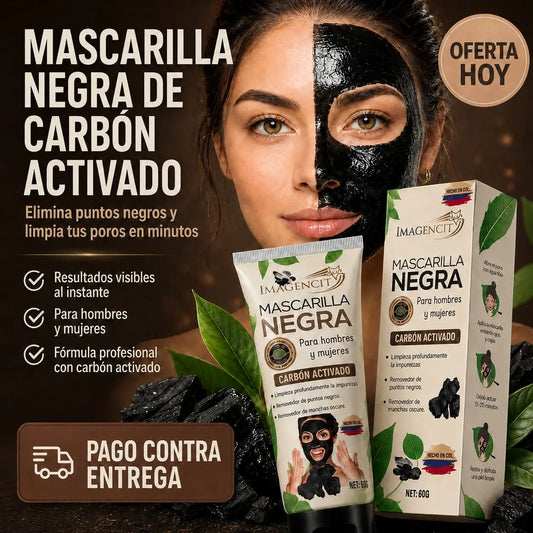 Mascarilla Negra de Carbón Activado | Limpieza Profunda Desde la Primera Aplicación