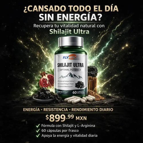 FlyNew™ Shilajit Ultra - Complejo de Vitalidad y Energía Celular (60 Cápsulas )