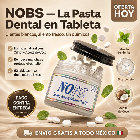 Nobs Tabletas Dentales | Dientes Limpios Sin Químicos Agresivos