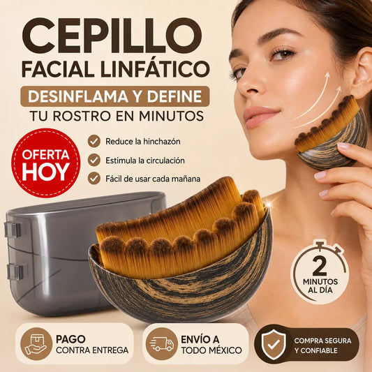 Cepillo Facial Linfático | Rostro Más Desinflamado y Definido en Minutos
